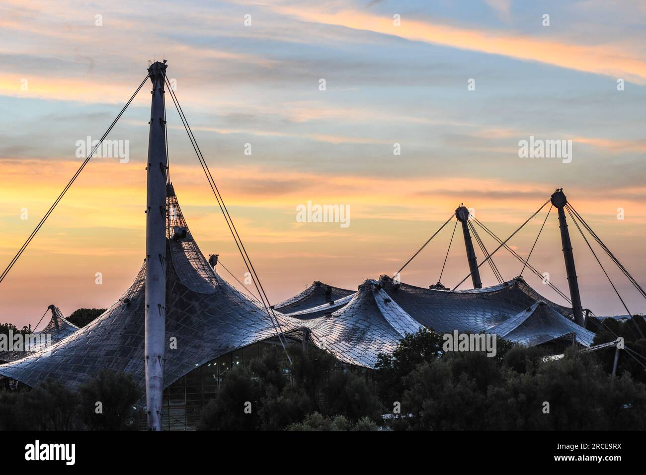 Olympiapark, Monaco. Germania Foto Stock