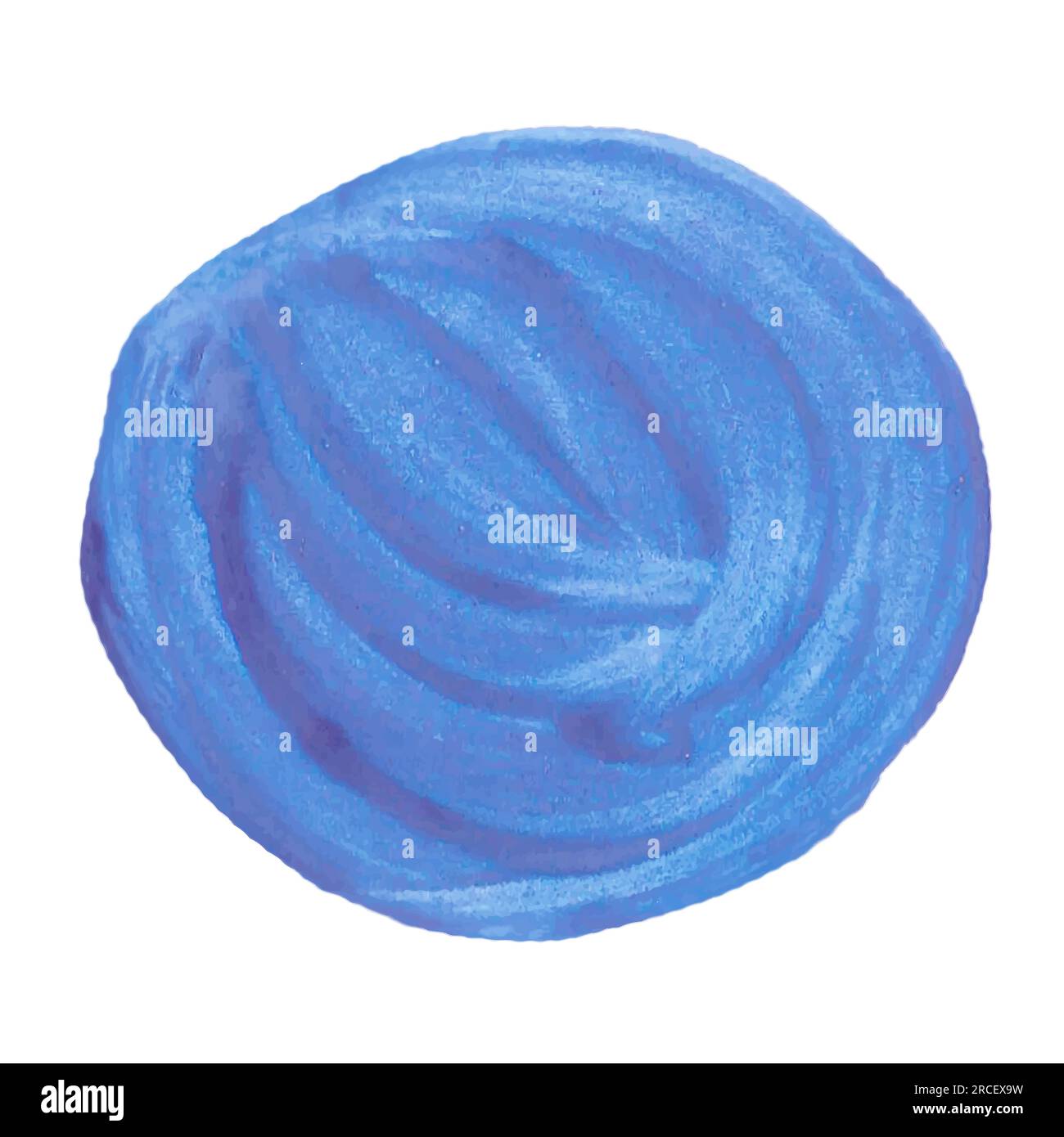 Punto astratto di vernice blu. Potete usarlo come pennello o come sfondo Illustrazione Vettoriale