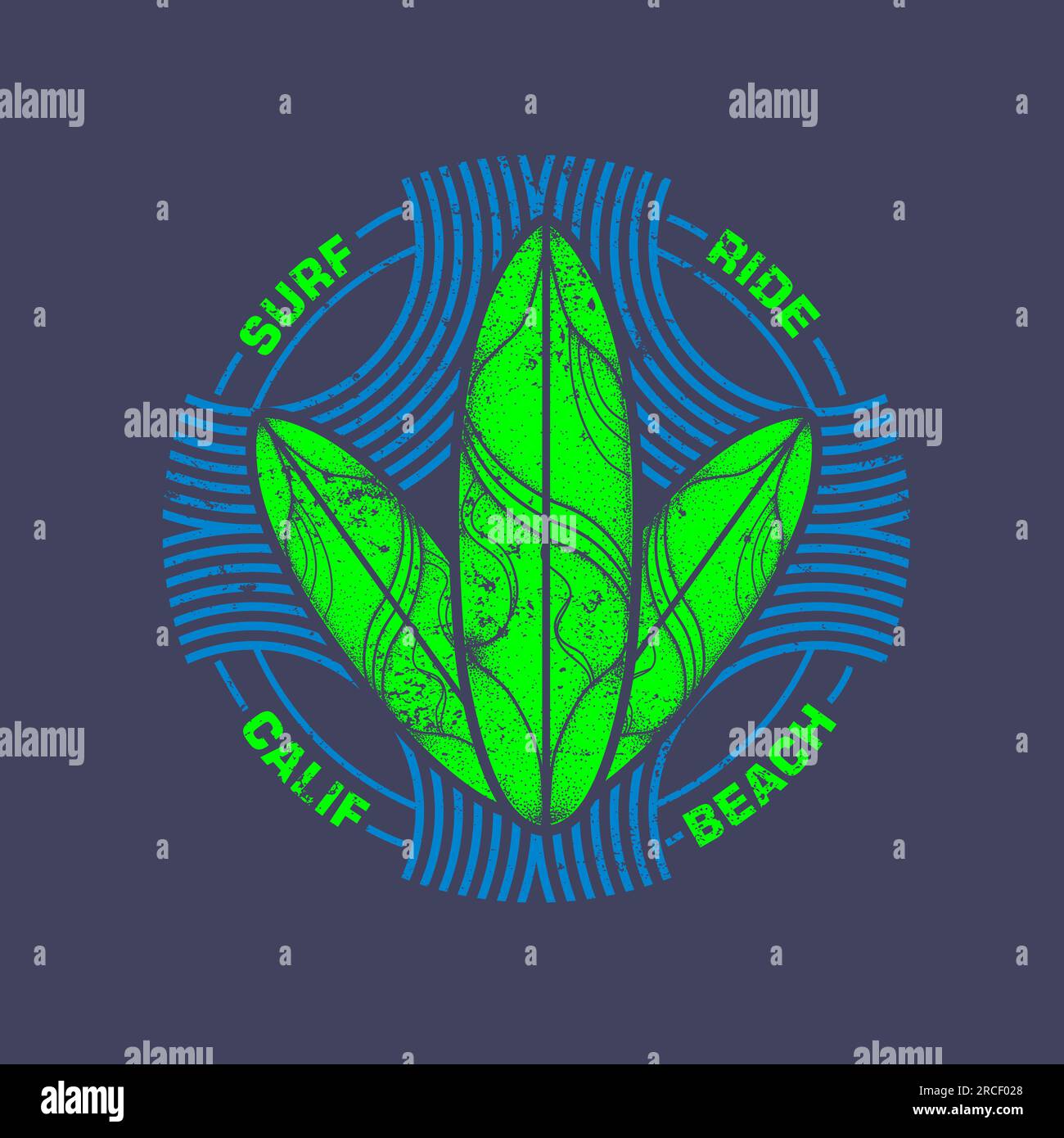 Surf Graphics Surf Ride California Beach Typographic Surf board Vector Line Drawn fashion for Summer t shirt stampa etichetta grafica Vector Illustrazione Vettoriale