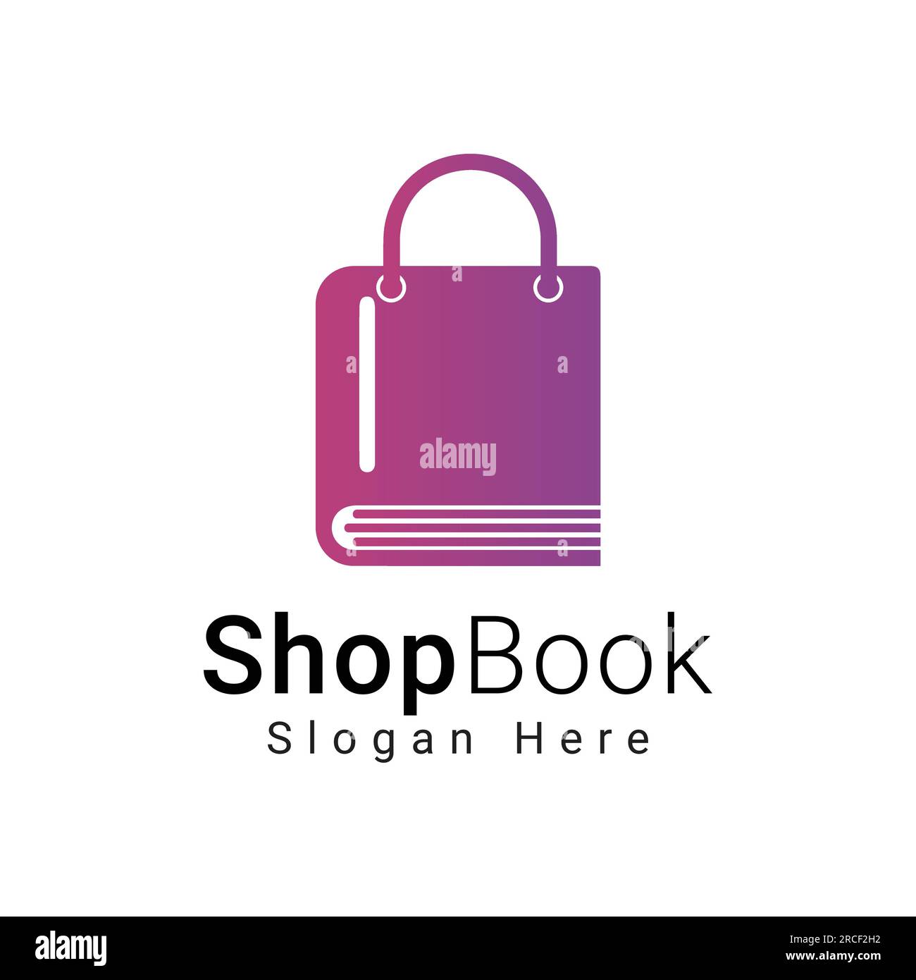 Logo del negozio del libro Design Audi logo del libro Illustrazione Vettoriale