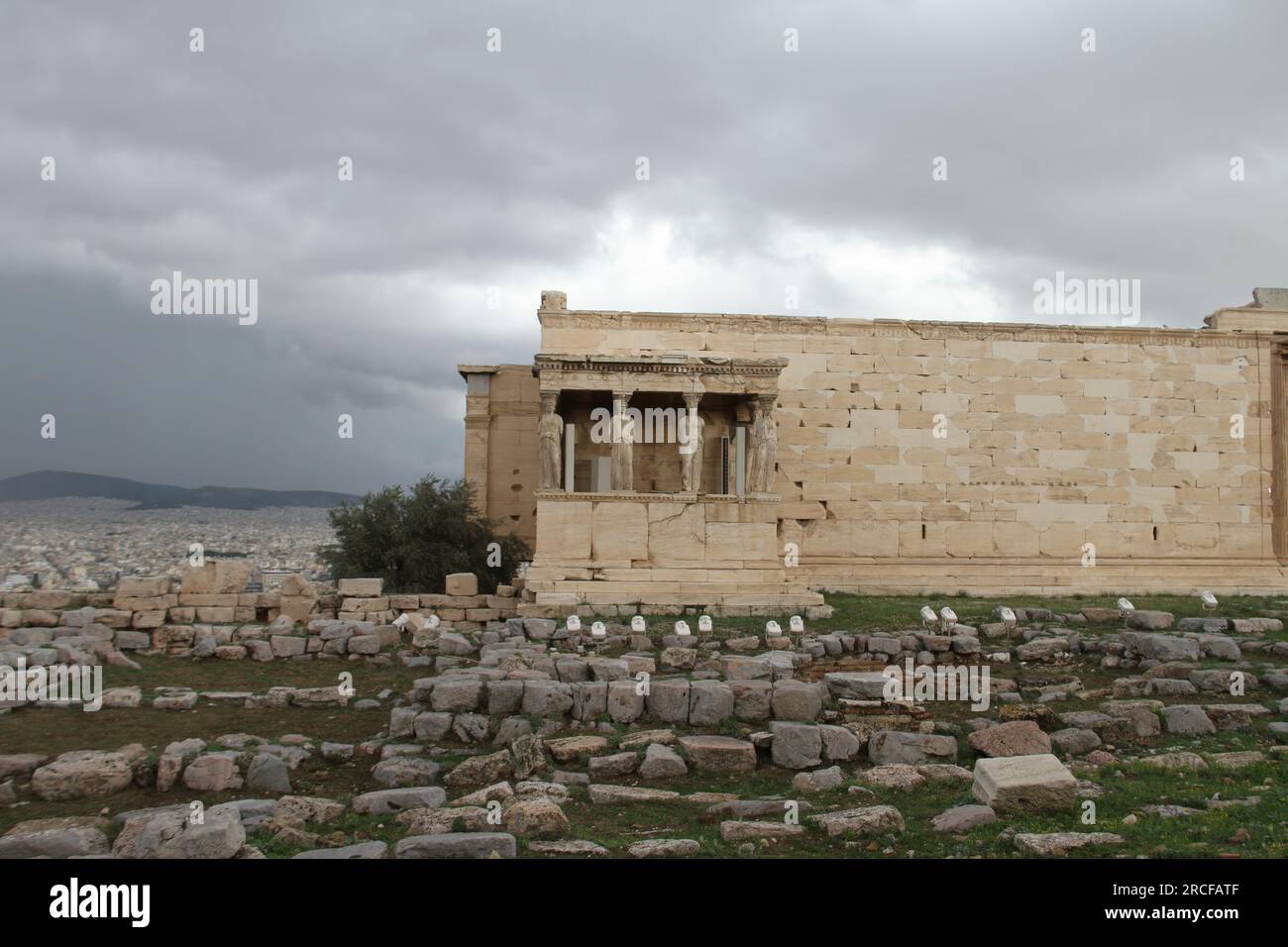 Vista dall'Acropoli, Grecia Foto Stock