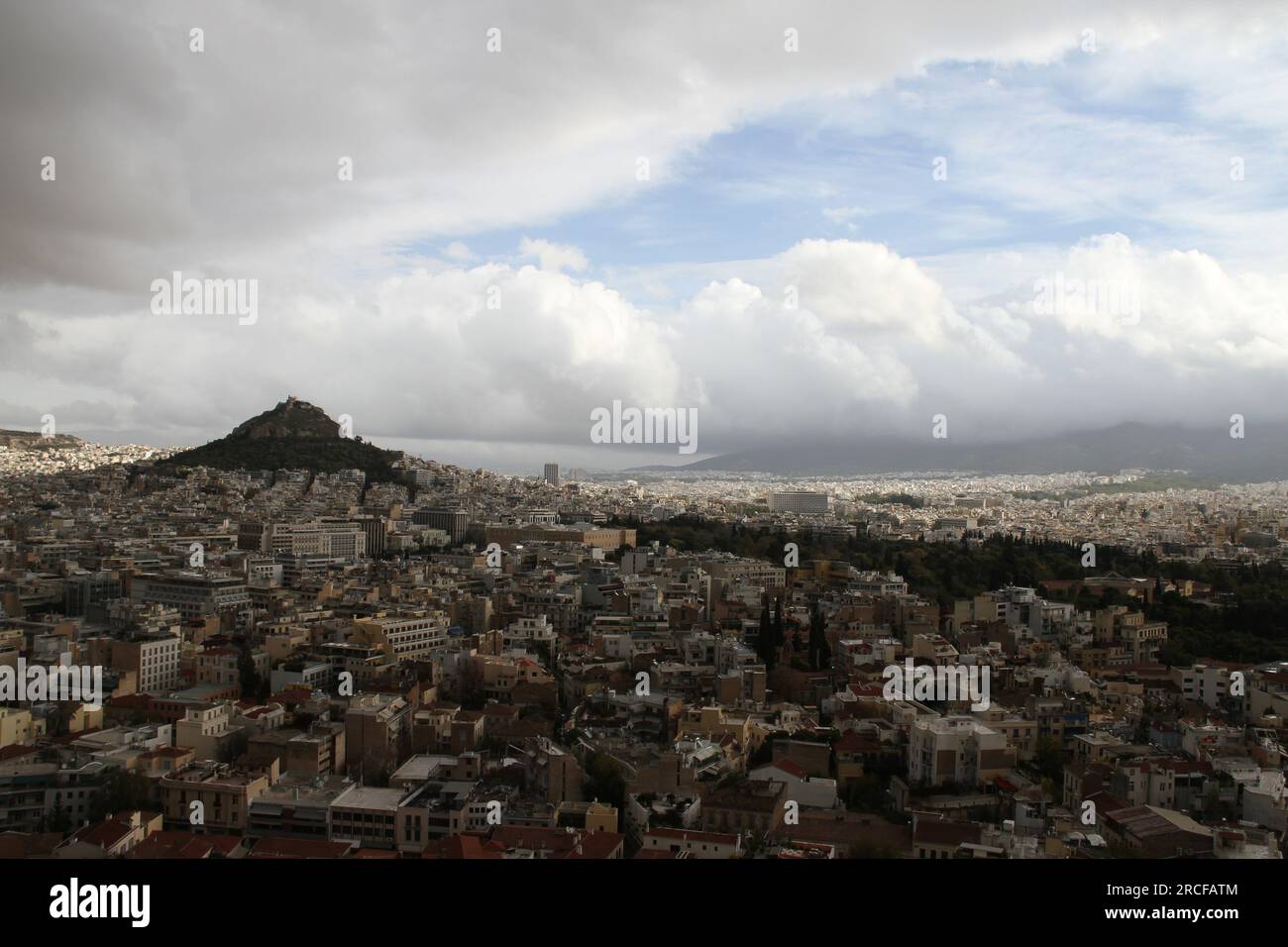 Vista dall'Acropoli, Grecia Foto Stock