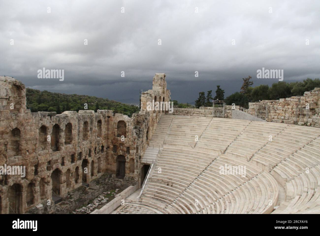 Vista dall'Acropoli, Grecia Foto Stock