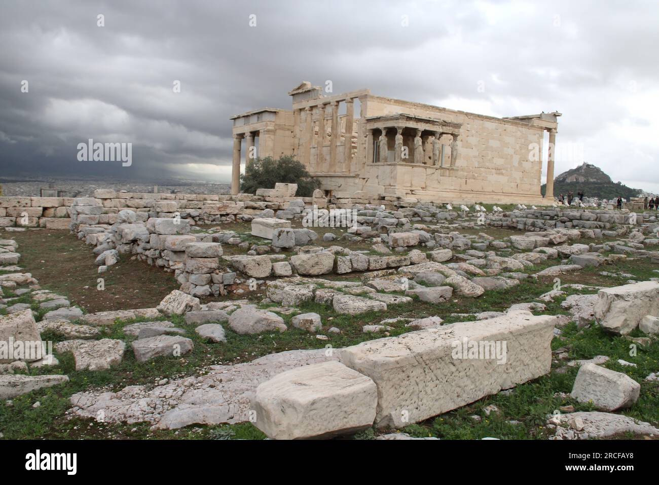 Vista dall'Acropoli, Grecia Foto Stock