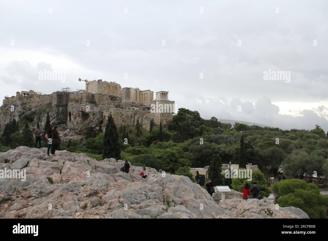 Vista dall'Acropoli, Grecia Foto Stock