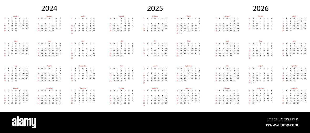 Calendario 2025, calendario 2025, calendario 2026. La settimana inizia