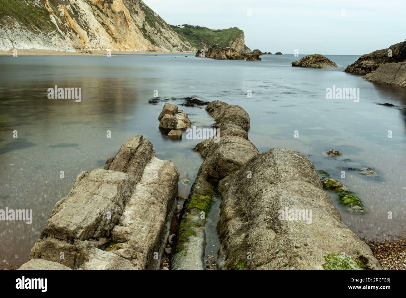 Splendida foto di paesaggio scattata alla Durdle Door Foto Stock