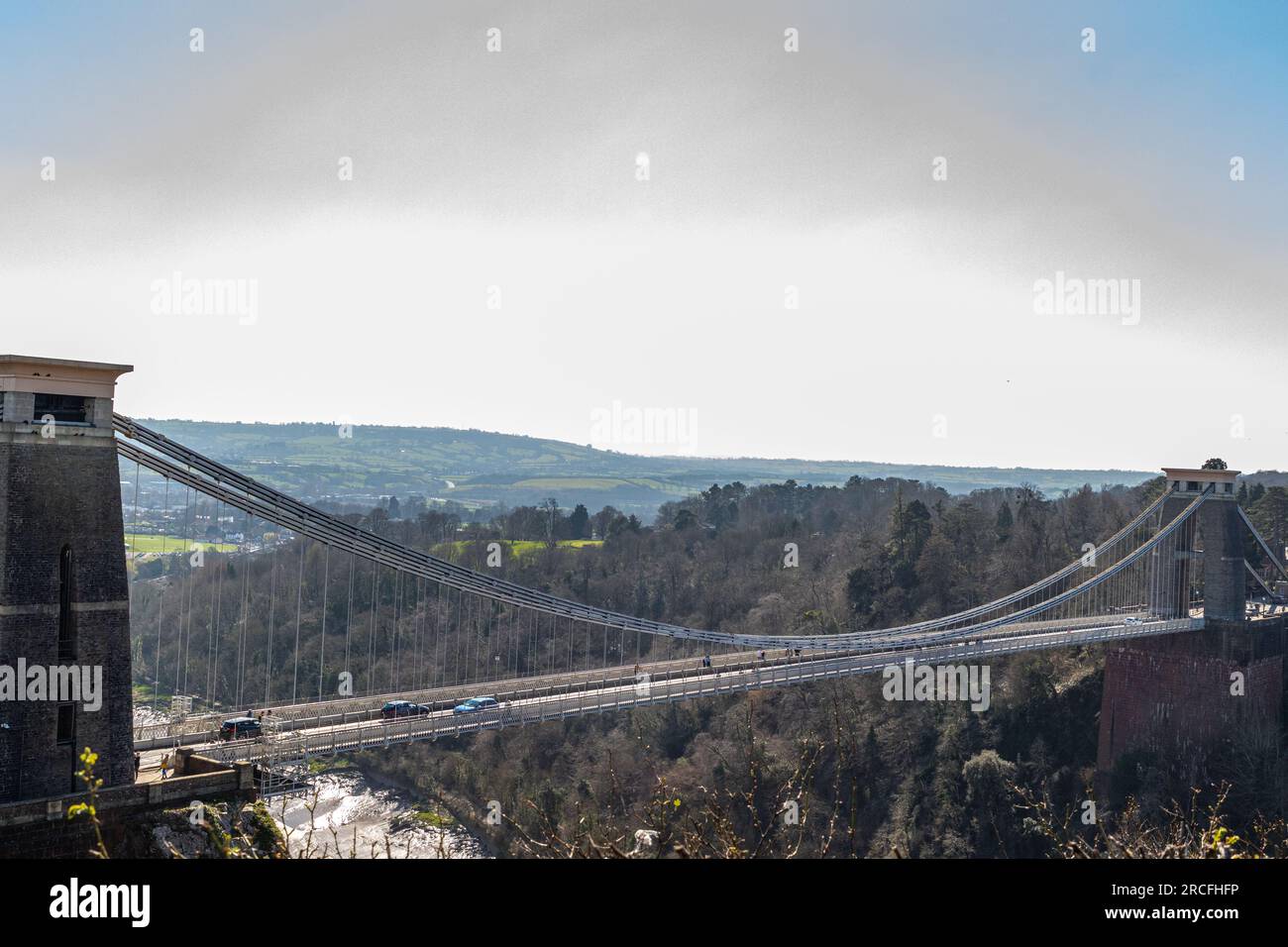 Splendida vista del ponte scattata a Bristol Foto Stock
