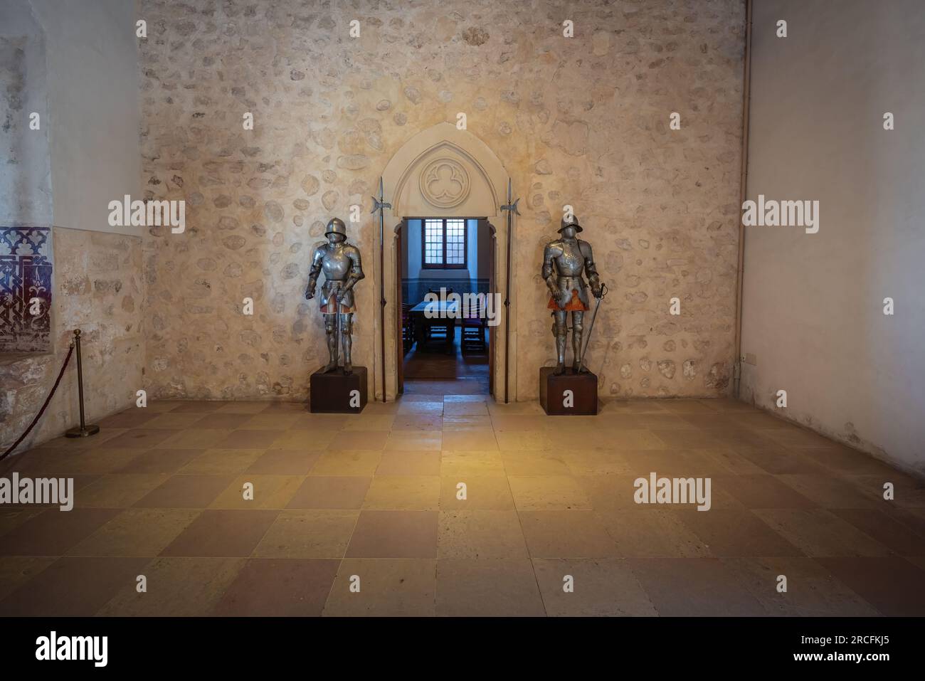 Sala del Palazzo Vecchio presso l'Alcazar di Segovia Interior - Segovia, Spagna Foto Stock