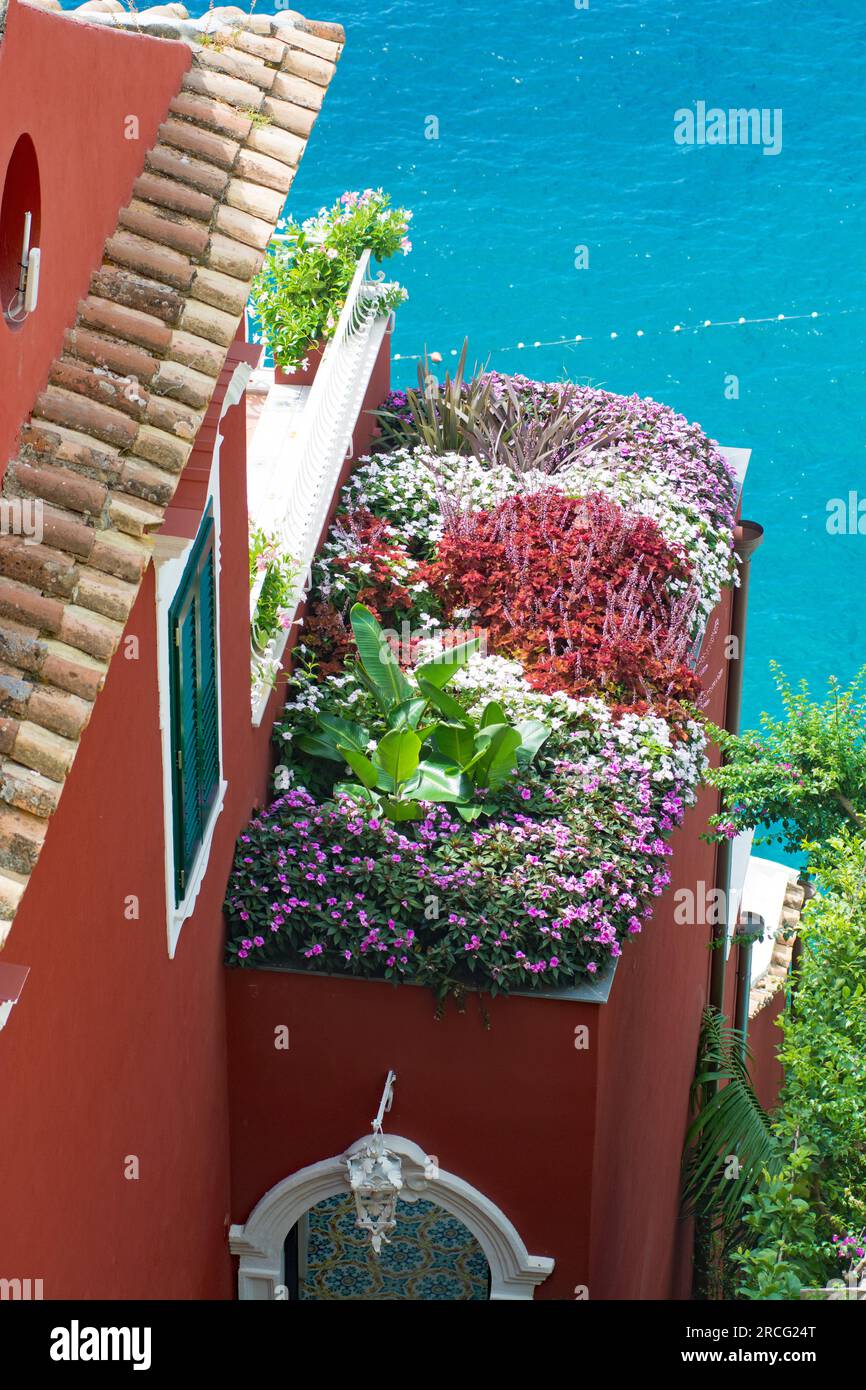 Crociera Azamara ITALIA Positano Foto Stock