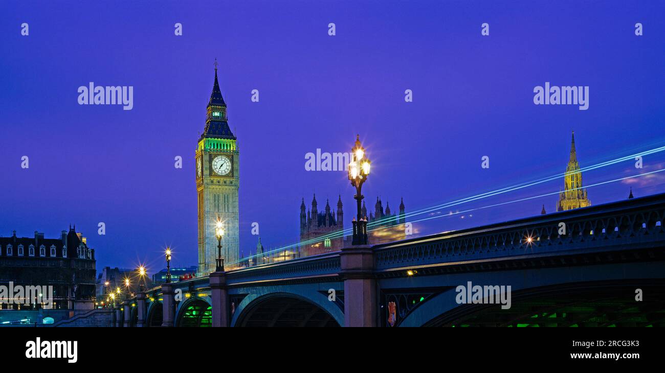 Veduta del Big Ben, Londra, Inghilterra, Regno Unito Foto Stock