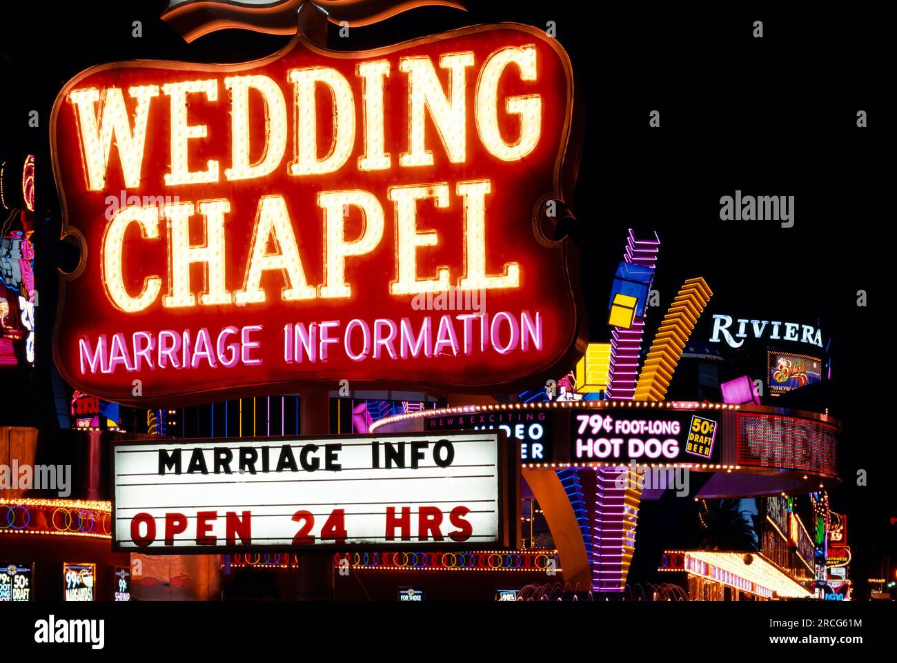 Matrimonio in Cappella di Las Vegas, Nevada, STATI UNITI D'AMERICA Foto Stock