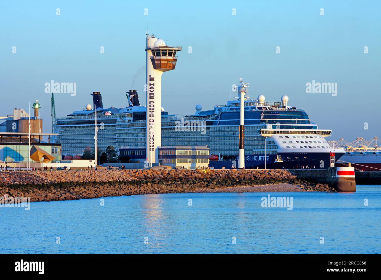 Nave da crociera Celebrity silhouette, le Havre, Francia Foto Stock