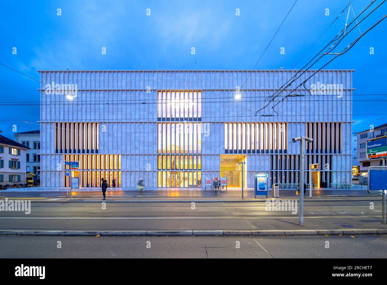 Nuovo edificio Kunsthaus, progettato da David Chipperfield Architects Berlin, Zurigo, Svizzera Foto Stock