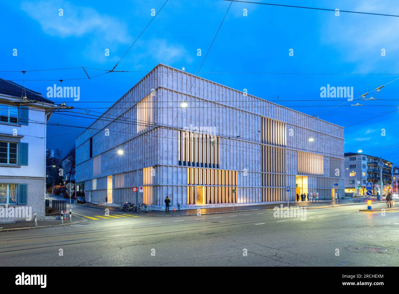 Nuovo edificio Kunsthaus, progettato da David Chipperfield Architects Berlin, Zurigo, Svizzera Foto Stock