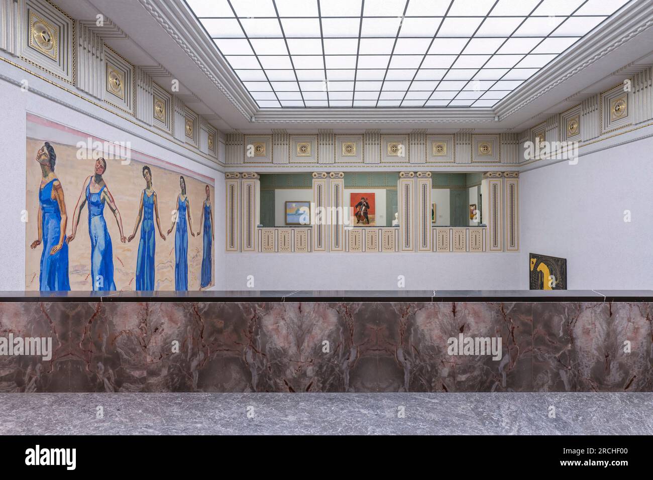 Ferdinand Hodler, 1853-1918, View to Infinity, 1916, Kunsthaus, Vecchio edificio di Karl Moser , Zurigo, Svizzera Foto Stock