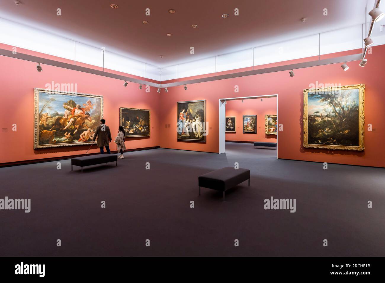 Dipinti su tela, Kunsthaus, vecchio edificio , Karl Moser , Zurigo, Svizzera Foto Stock