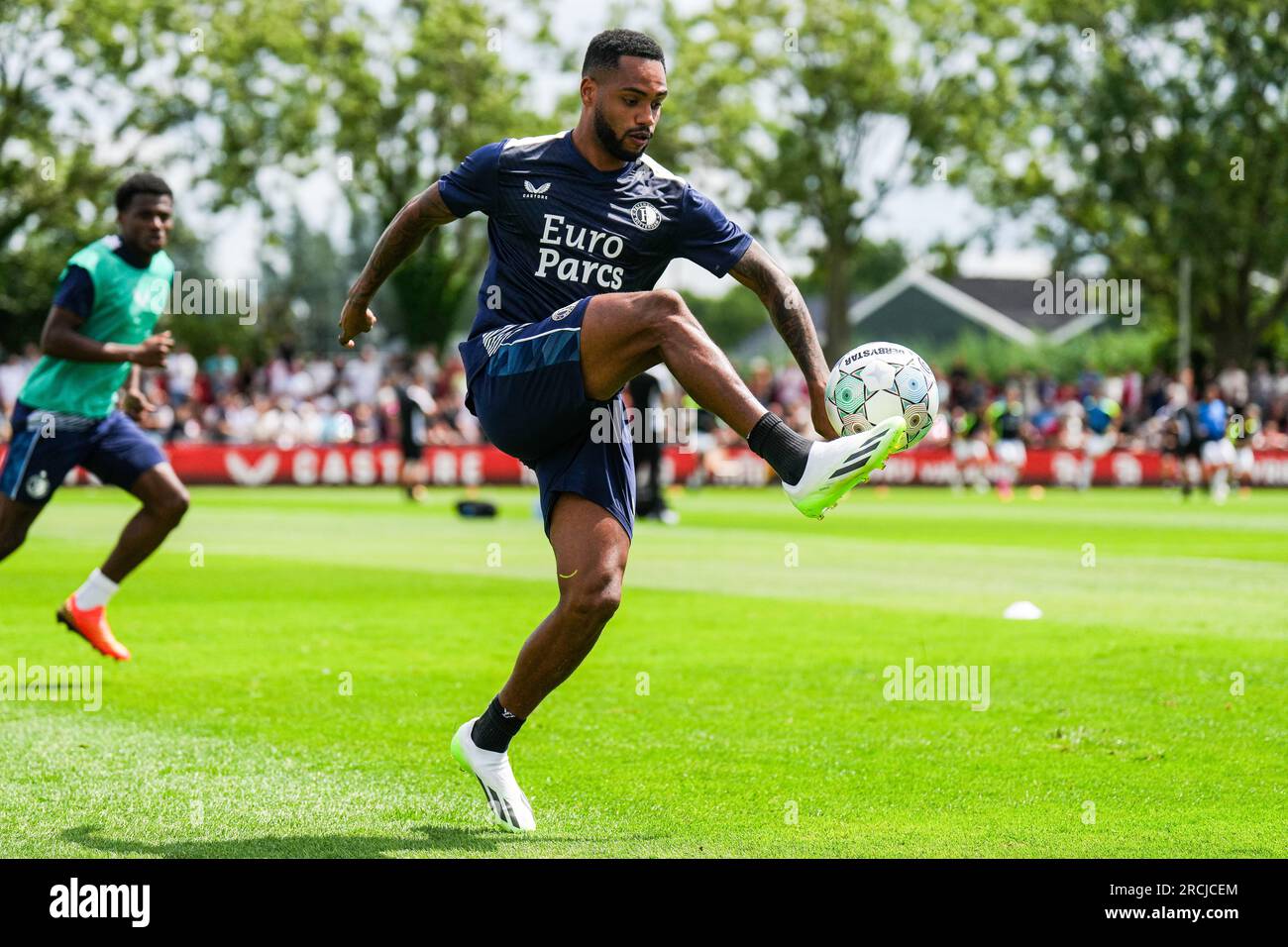 Barendrecht, Paesi Bassi. 15 luglio 2023. Barendrecht - Danilo Pereira da Silva del Feyenoord durante l'amichevole tra Feyenoord e Royale Union Saint-Gilloise allo Sportpark Smitshoek il 15 luglio 2023 a Barendrecht, Paesi Bassi. Credito: Immagini da Box a Box/Alamy Live News Foto Stock