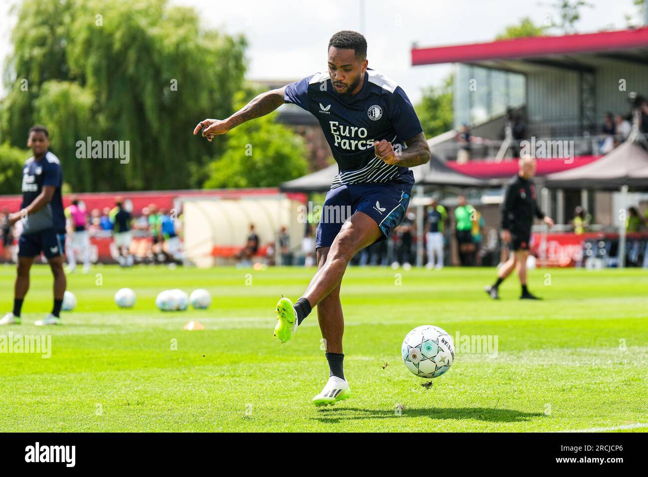 Barendrecht, Paesi Bassi. 15 luglio 2023. Barendrecht - Danilo Pereira da Silva del Feyenoord durante l'amichevole tra Feyenoord e Royale Union Saint-Gilloise allo Sportpark Smitshoek il 15 luglio 2023 a Barendrecht, Paesi Bassi. Credito: Immagini da Box a Box/Alamy Live News Foto Stock