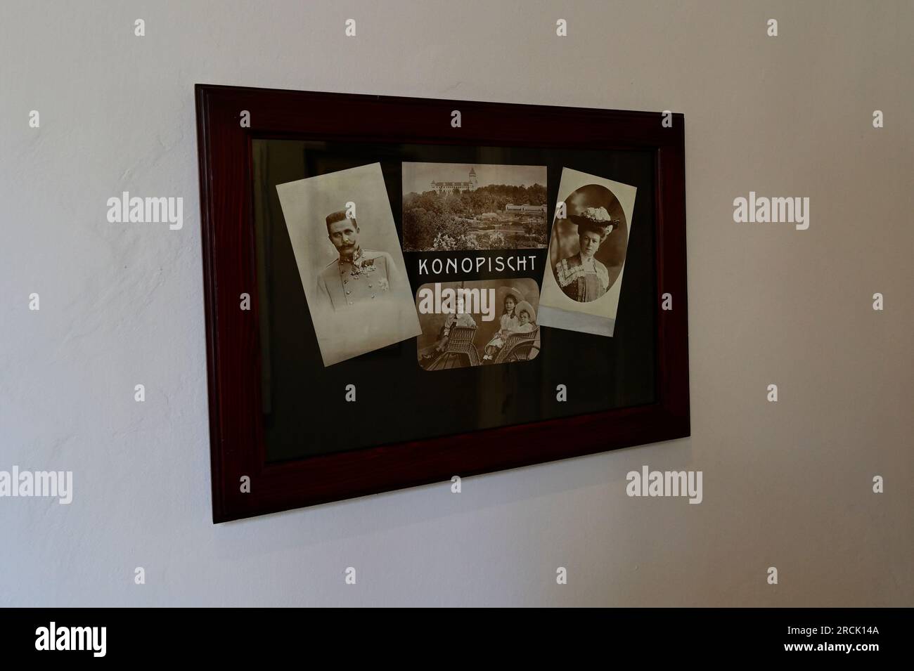 Artstetten, bassa Austria, Austria. 5 luglio 2023. Museo dell'arciduca Francesco Ferdinando ad Artstetten. Arciduca Francesco Ferdinando al Castello di Konopitsch Foto Stock