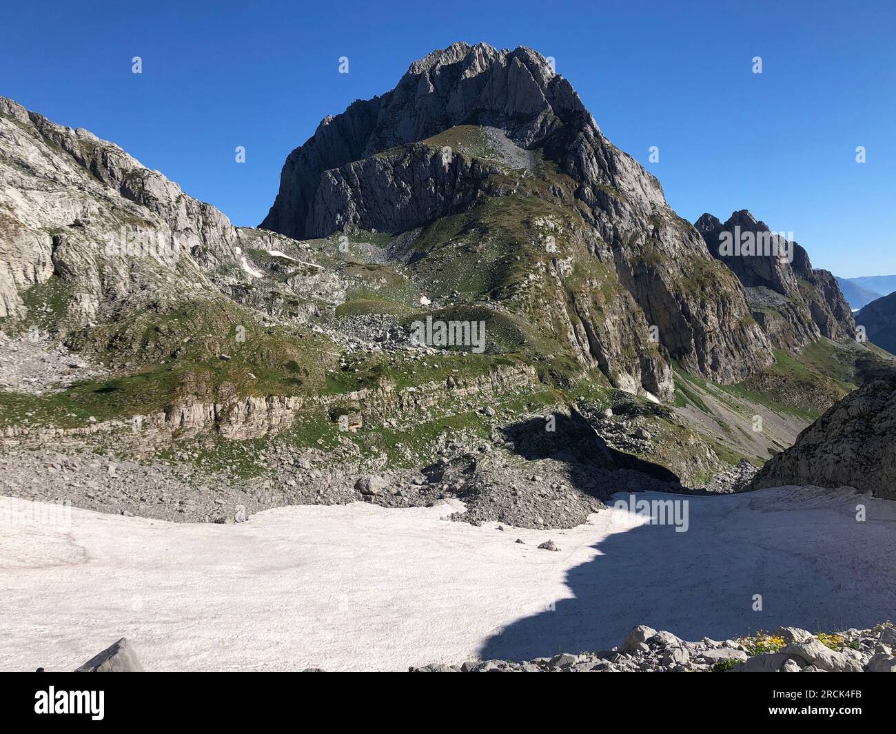 Monte Prokletije, vetta Maja e jezerces, Albania Foto Stock