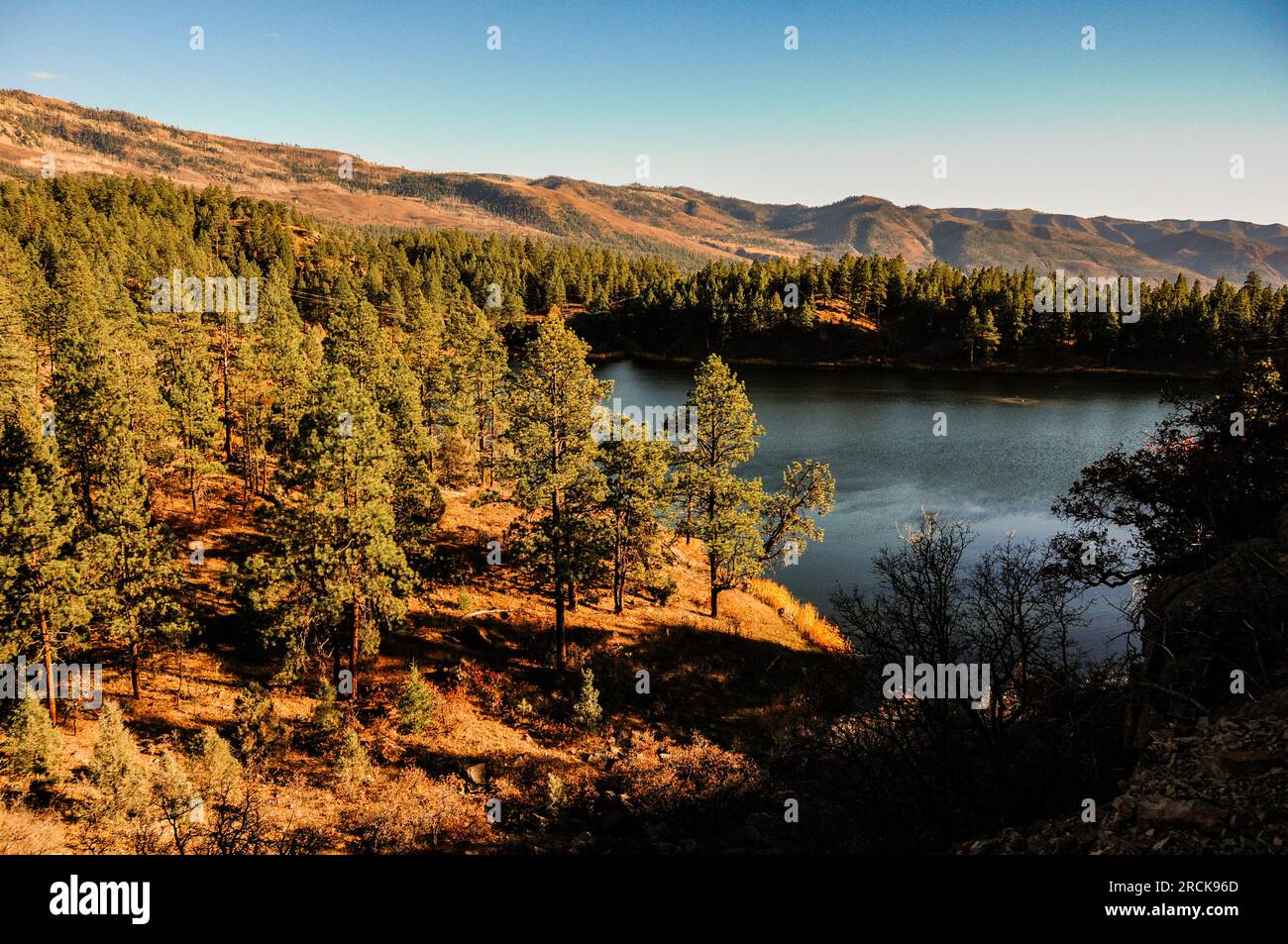 Lago nella San Juan National Forest, Colorado, Stati Uniti Foto Stock