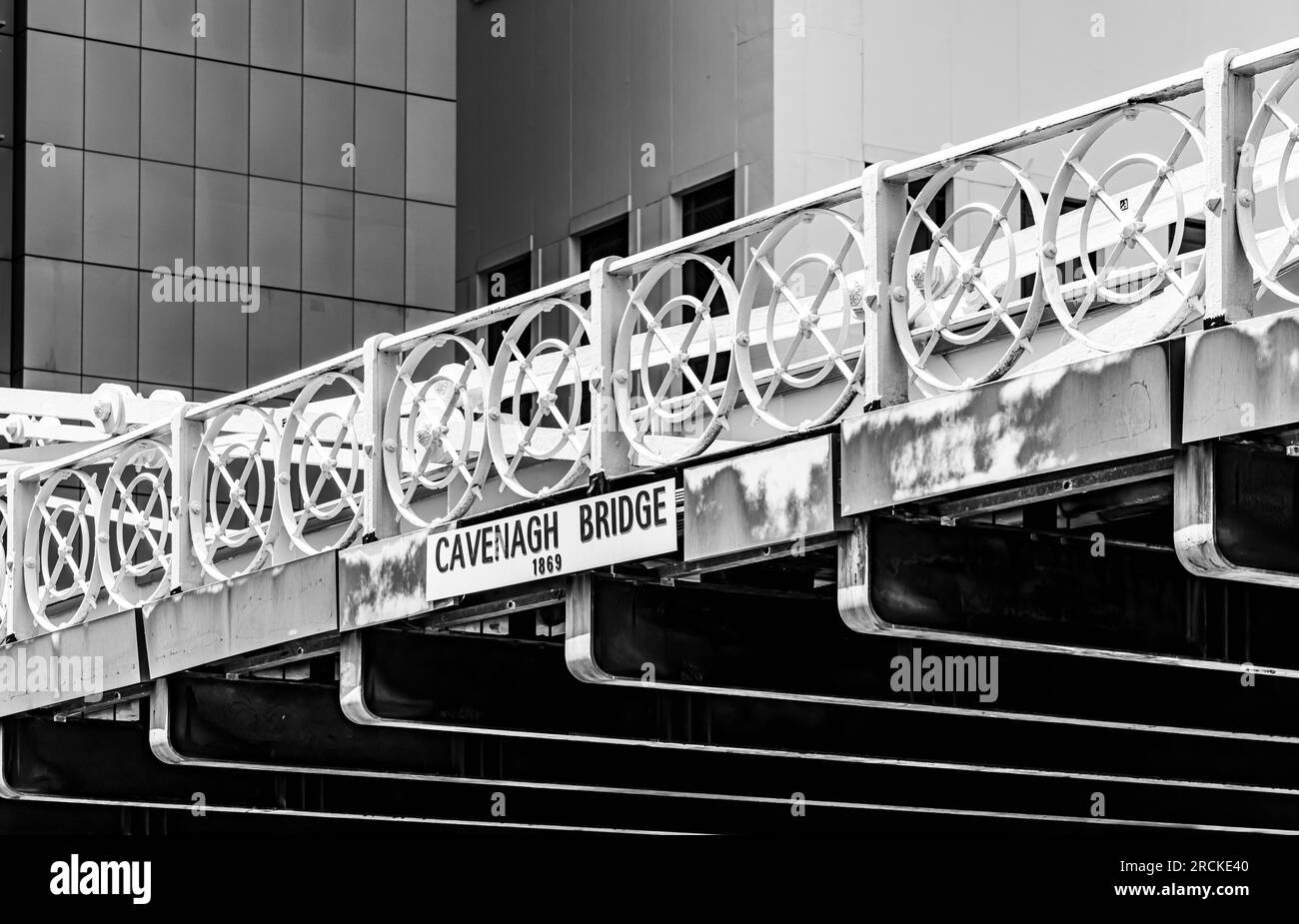 Cavenagh Bridge, Singapore Foto Stock