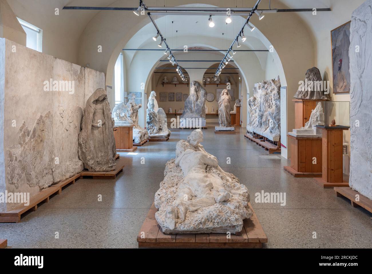 Casale Monferrato, Piemonte, Italia, il gipsothèque Leonardo Bistolfi Foto Stock