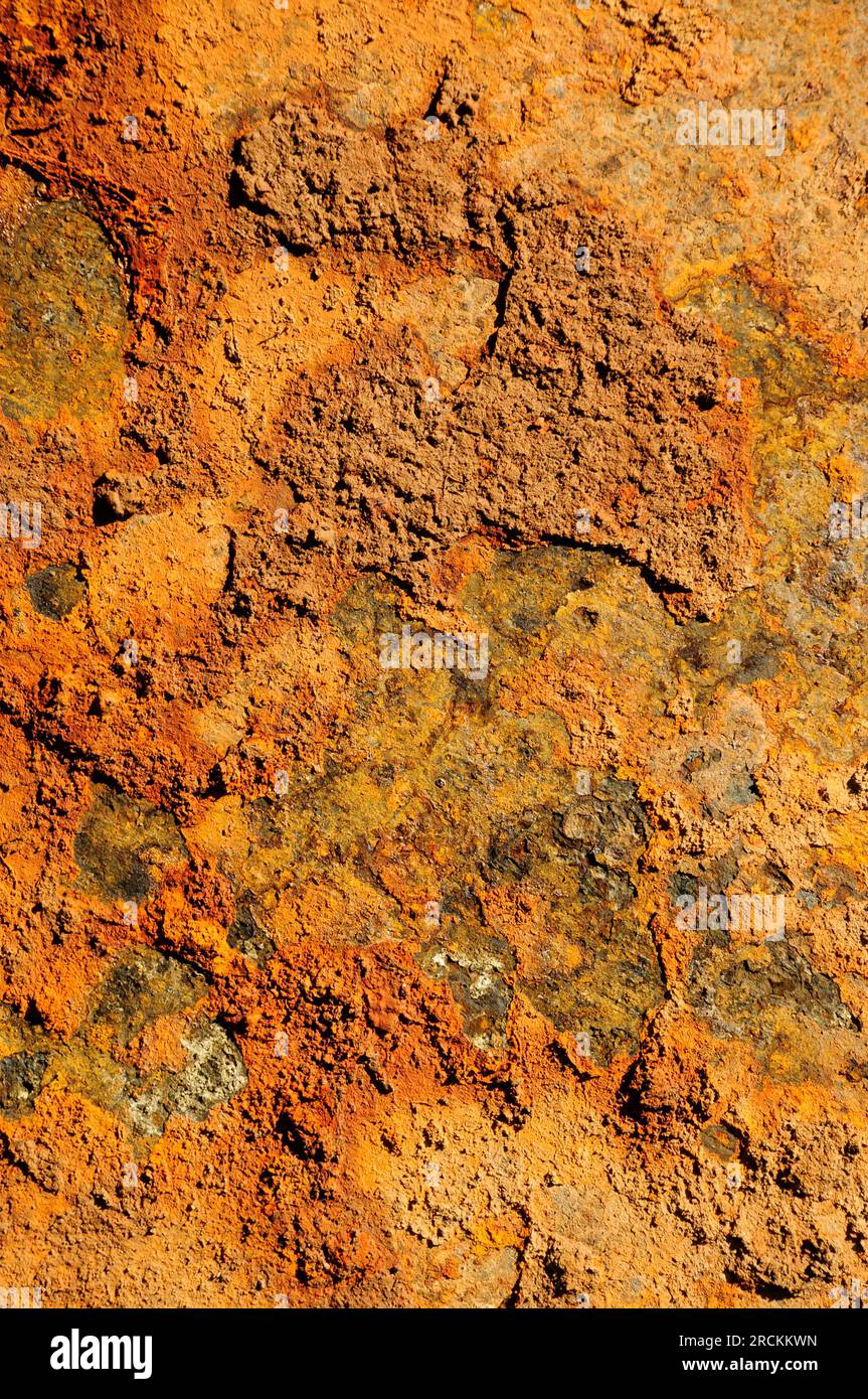 Superficie ruvida corrosa ruvida Foto Stock