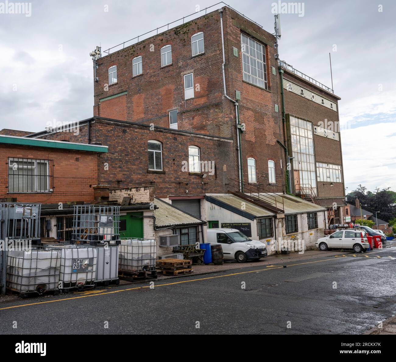 Lymestone Brewery, Mount Industrial Estate, The Old Brewery, Mount Road, Stone, Staffordshire, Inghilterra, Regno Unito. Foto Stock