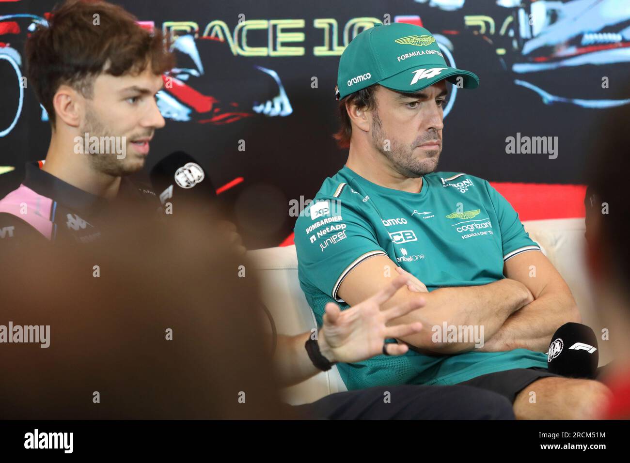 Spielberg, Austria. 29 giugno 2023. Formula 1 Rolex Gran Premio d'Austria al Red Bull Ring, Austria. Nella foto: Fernando Alonso (SPA) di Aston Martin Aramco Cognizant F1 Team durig conferenza stampa © Piotr Zajac/Alamy Live News Foto Stock