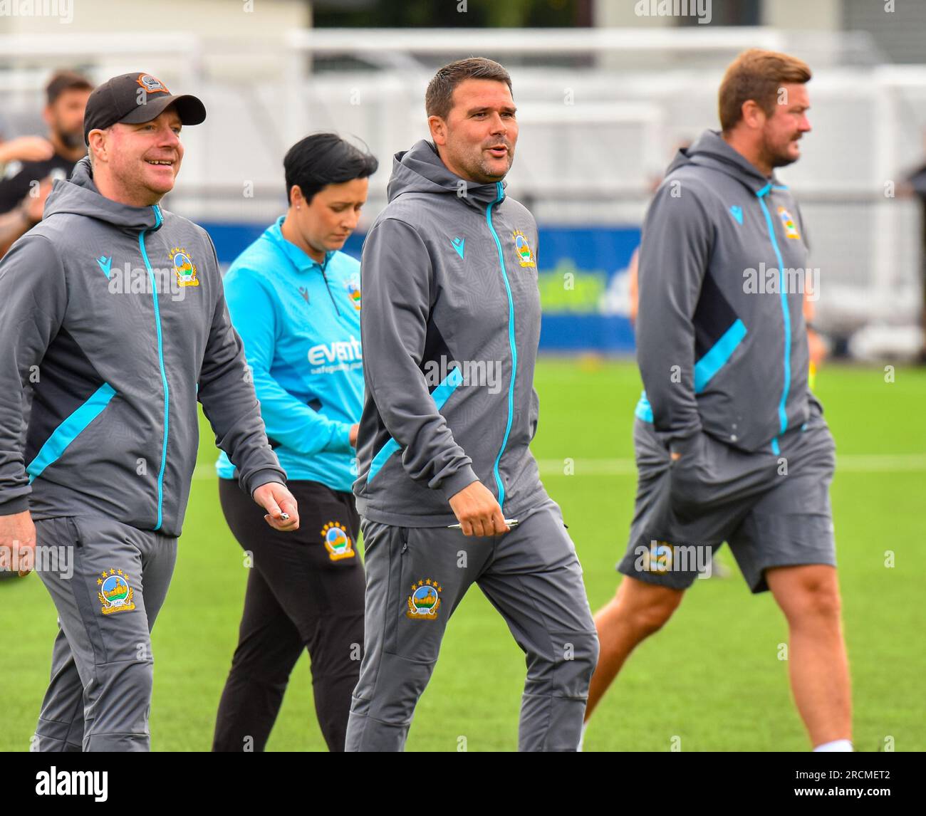 David Healy - H&W Welders vs Linfield, sabato 15 luglio 2023, Blanchflower Stadium, Belfast. Foto Stock