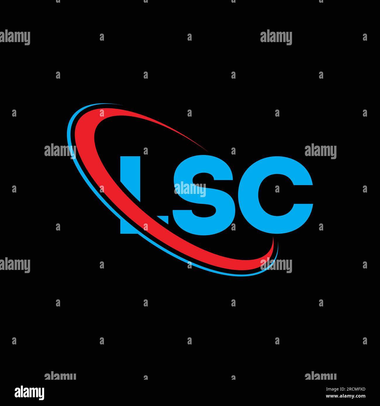 Logo LSC. LSC Letter. Logo LSC Letter. Iniziali logo LSC associato a un logo con cerchio e monogramma maiuscolo. Tipografia LSC per tecnologia, attività commerciali Illustrazione Vettoriale