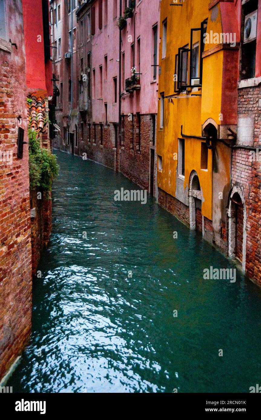 Acqua alta a Venezia, Italia. Foto Stock