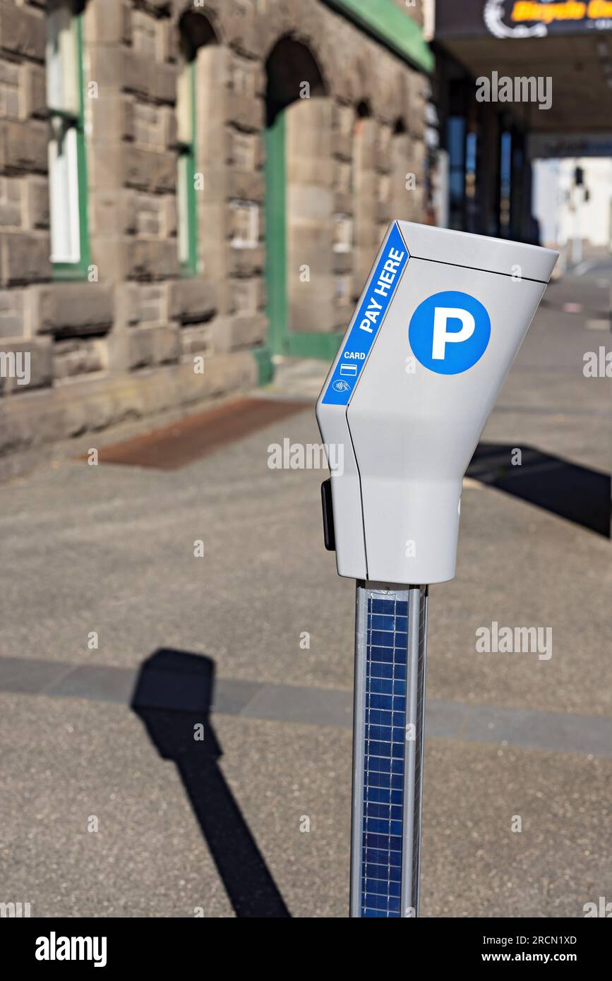 Parchimetro Ballarat Australia / Ballarat City Council in Lydiard Street. Foto Stock