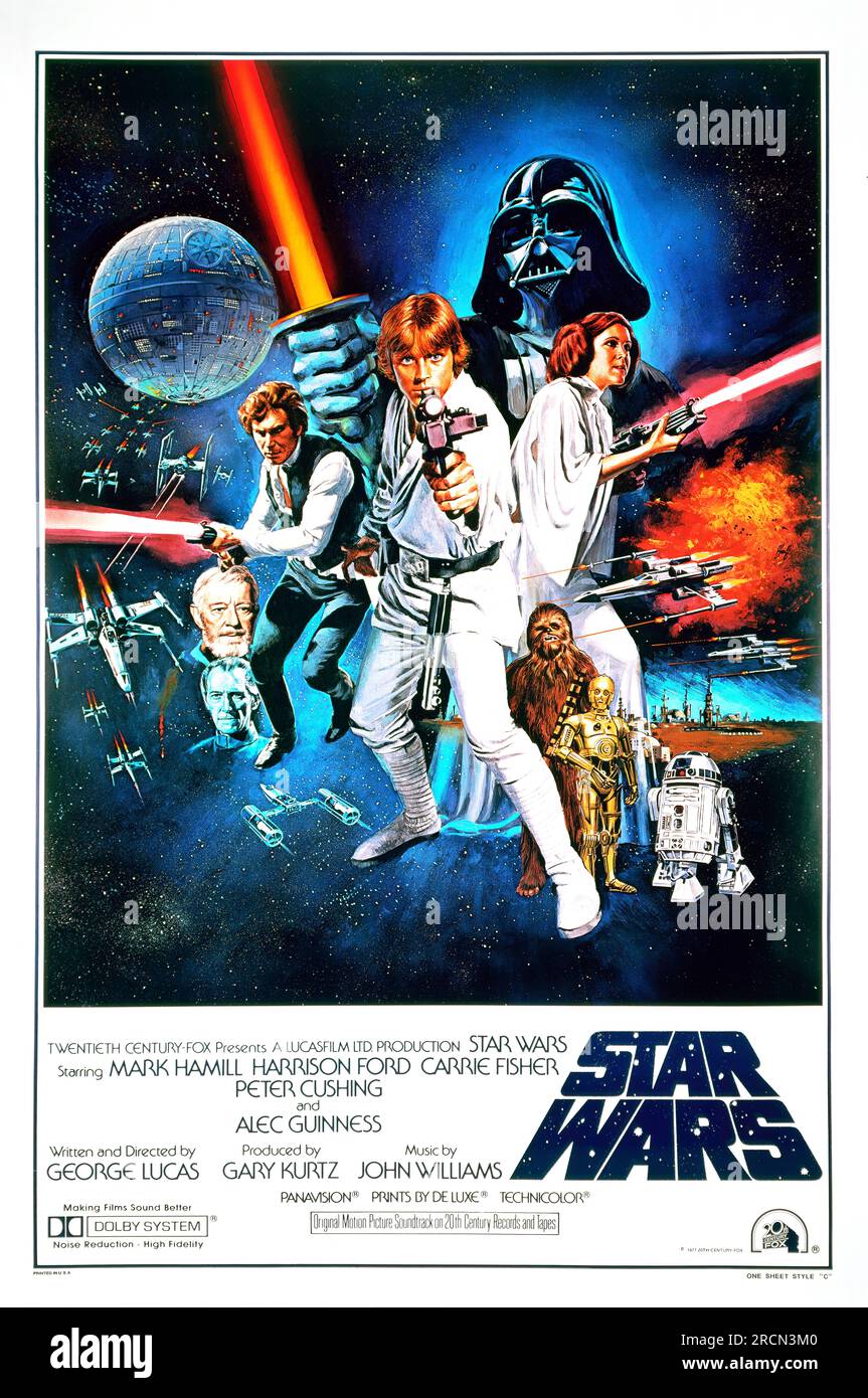 Star Wars A New Hope One Sheet Foto Stock