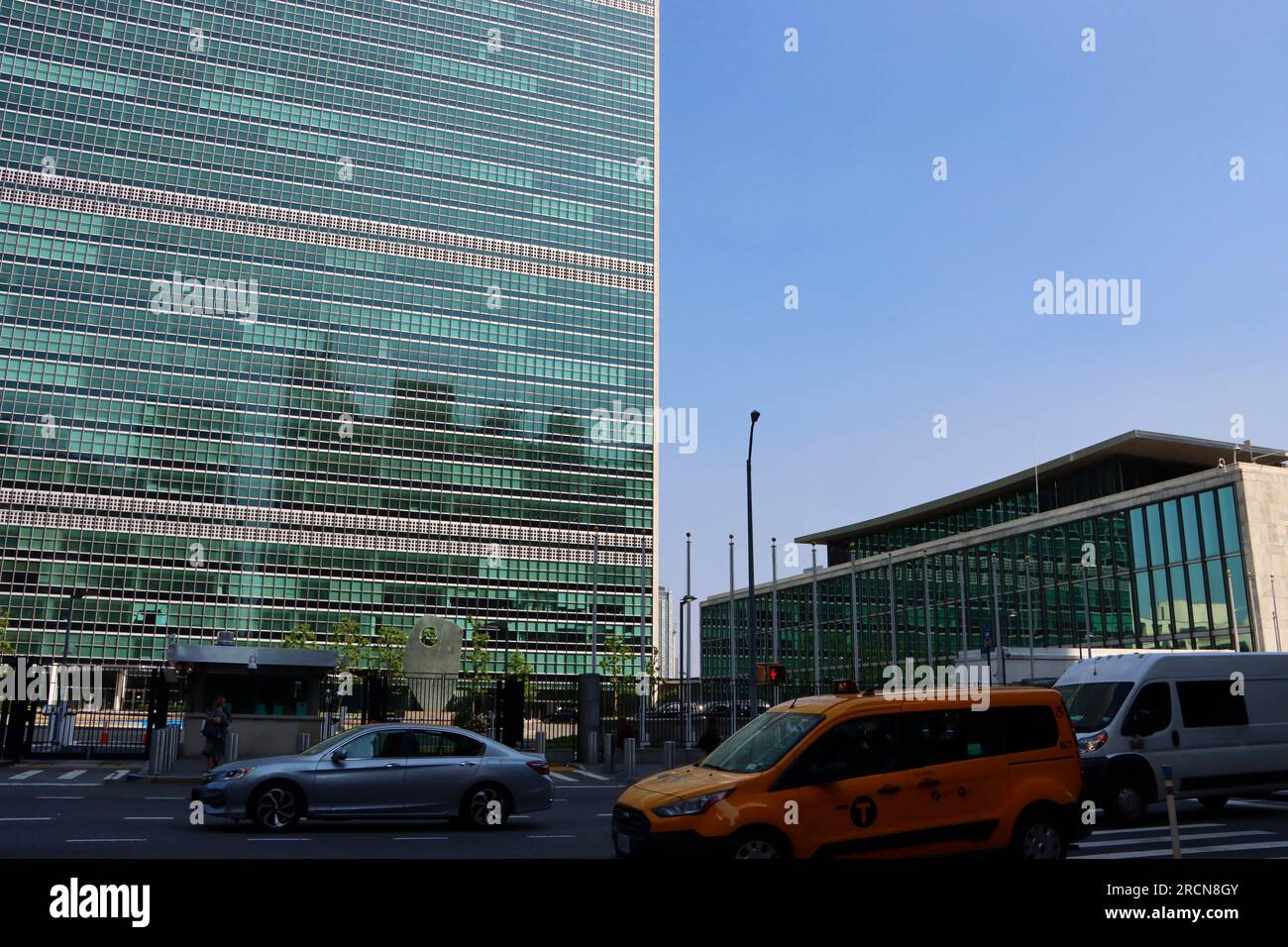 Sede e sede del Segretariato delle Nazioni Unite a New York, Stati Uniti Foto Stock