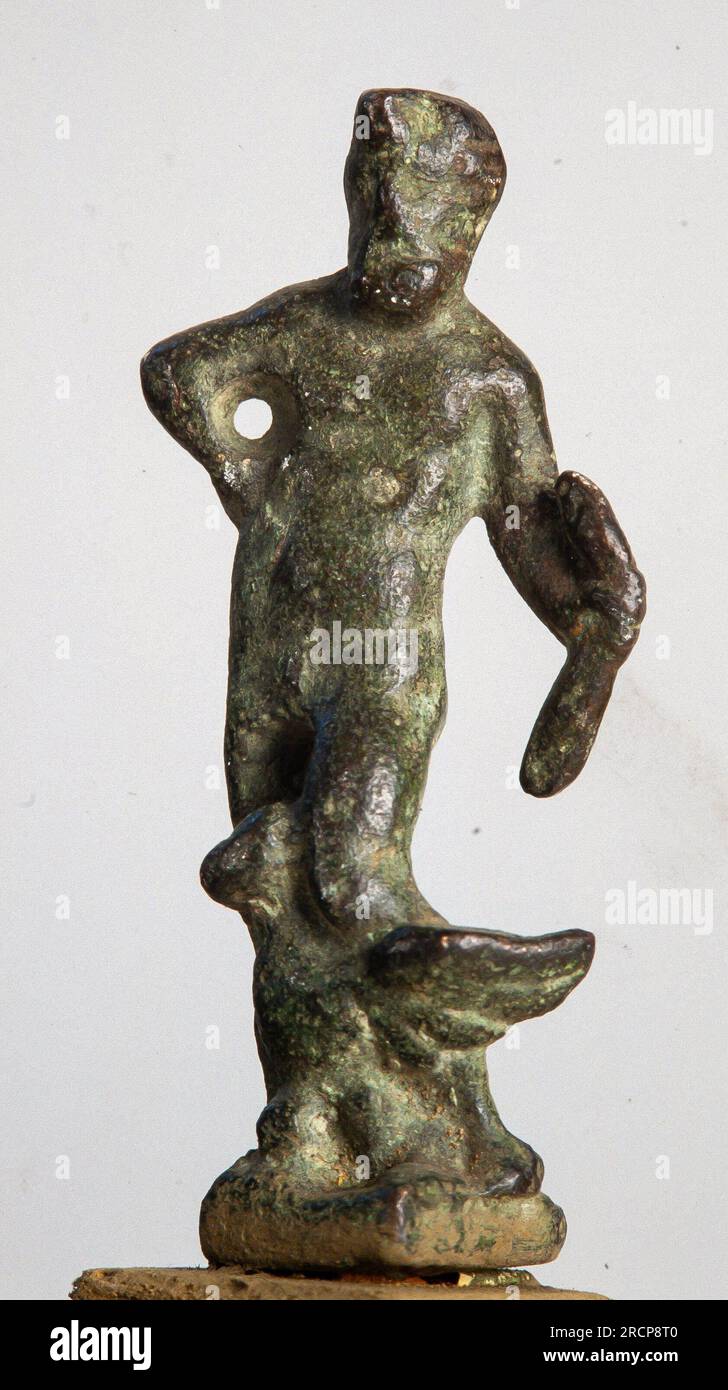 Estatuilla, romano, siglo, io MEV 8668. Museo de Arte Medieval de Vic. Foto Stock