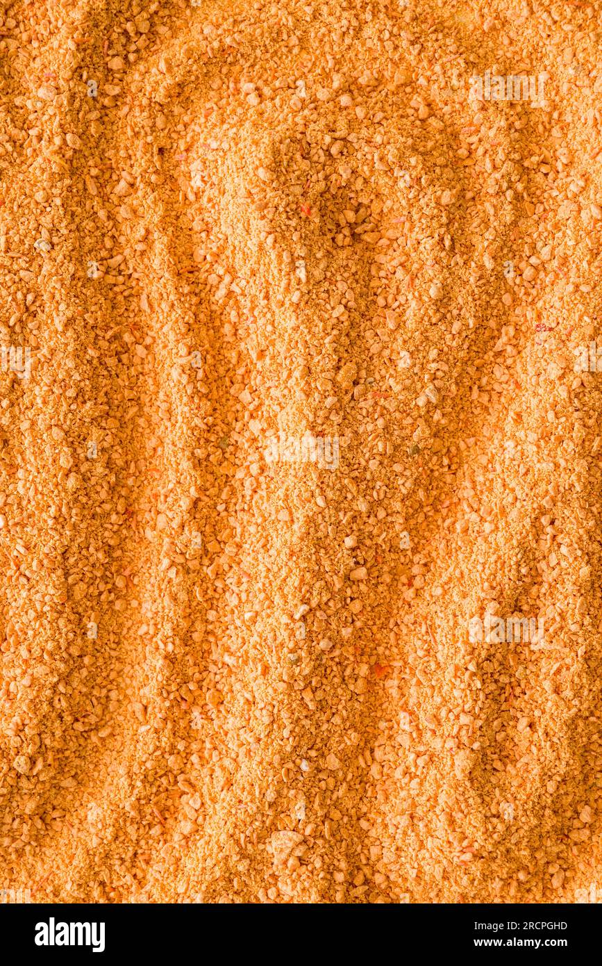 Tradizionale zuppa di Tarhana anatolica e balcanica fatta fermentando ed essiccando pepe rosso, cipolla e pomodoro Foto Stock