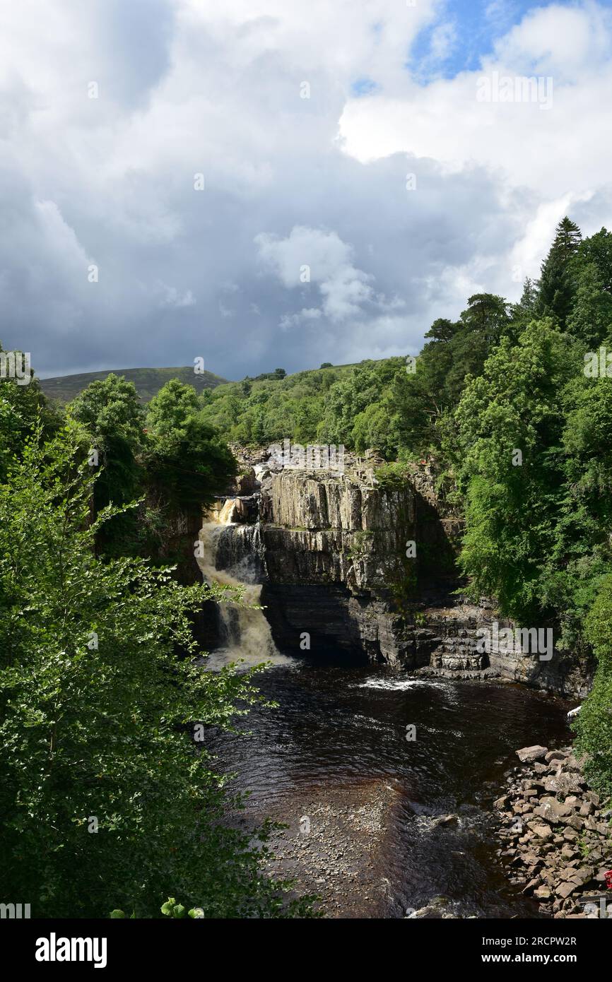 High Force Waterfall, River Tees, Teesdale Foto Stock