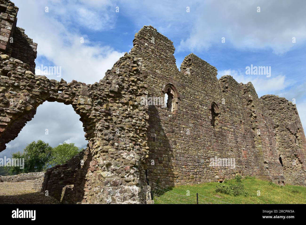 Brough Castle, Brough, Eden Valley Cumbria Foto Stock
