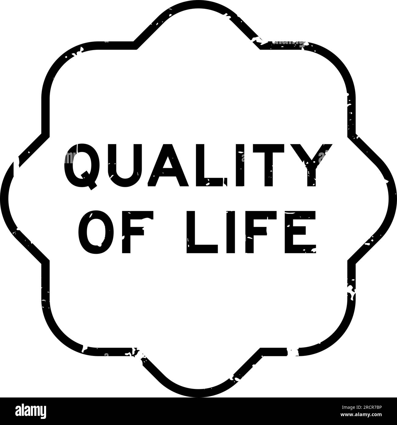 Timbro di tenuta in gomma grunge di qualità naturale nero su sfondo bianco Illustrazione Vettoriale