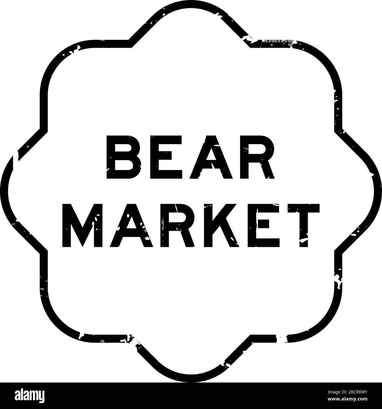 Timbro con sigillo in gomma per il mercato degli orsi neri grunge sullo sfondo Illustrazione Vettoriale