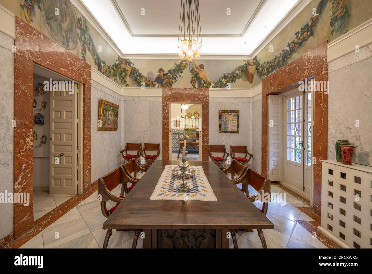 Sala da pranzo, Museo Sorolla, Madrid, Comunità de Madrid, Spagna Foto Stock