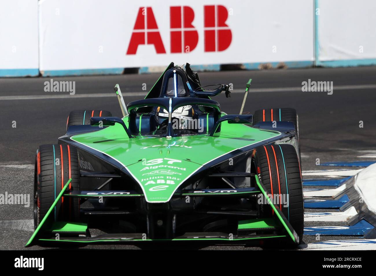 Roma, . 16 luglio 2023. Roma, Italia 16.07.2023: Nick Cassidy, Envision Racing, 2022/23 ABB FIA Formula e World Drivers' Championship Hankook Roma e-Prix giro del 14° round. Credito: Agenzia fotografica indipendente/Alamy Live News Foto Stock