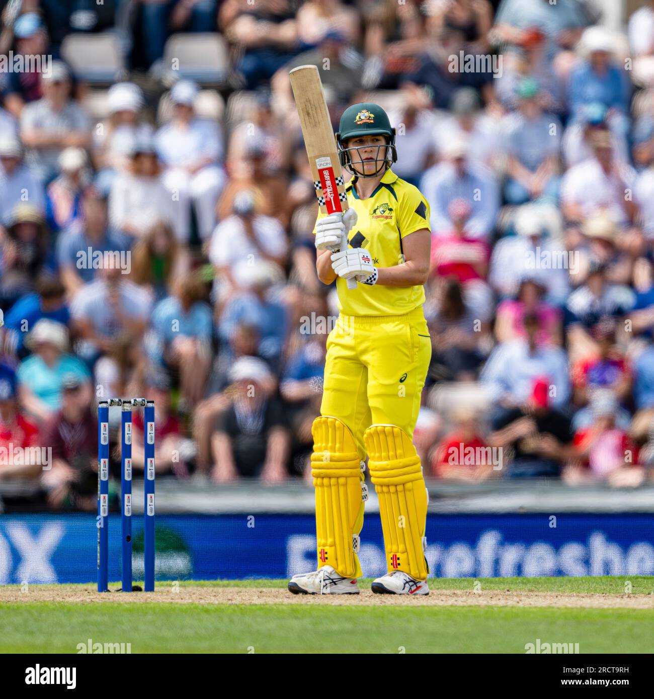 SOUTHAMPTON, REGNO UNITO. 16 luglio 2023. Ellyse Perry of Australia Women during England Women V Australia Women - 2nd ODI - The Women's Ashes 2023 all'Ageas Bowl di domenica 16 luglio 2023 a SOUTHAMPTON IN INGHILTERRA. Crediti: Taka Wu/Alamy Live News Foto Stock