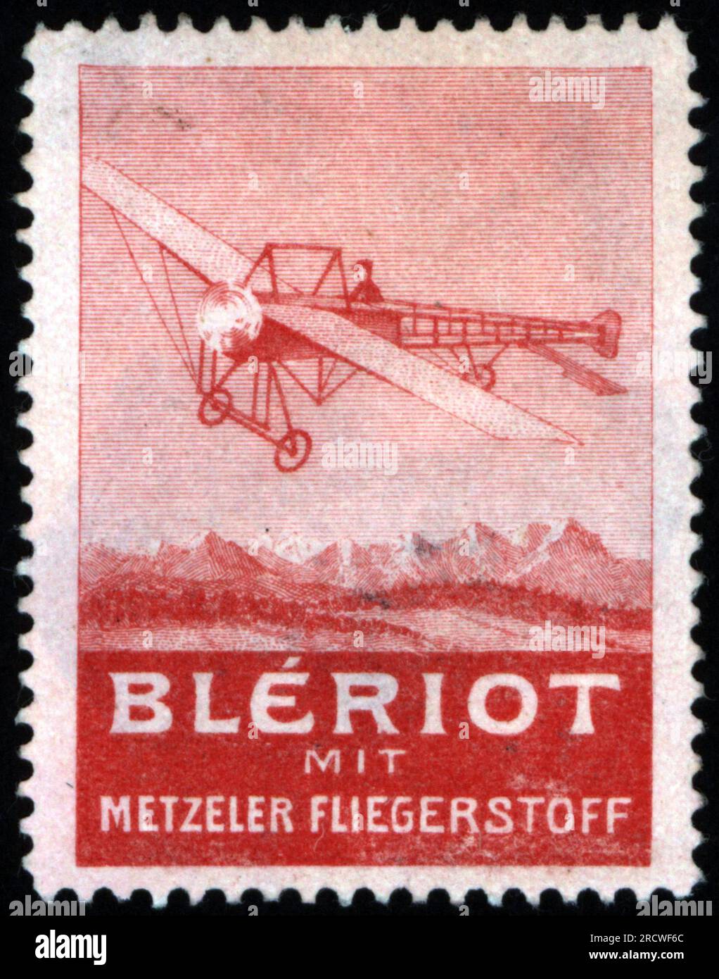 Pubblicità, trasporto/trasporto, aereo Bleriot XI, con tessuto Metzeler Aircraft, ULTERIORI-DIRITTI-CLEARANCE-INFO-NOT-AVAILABLE Foto Stock