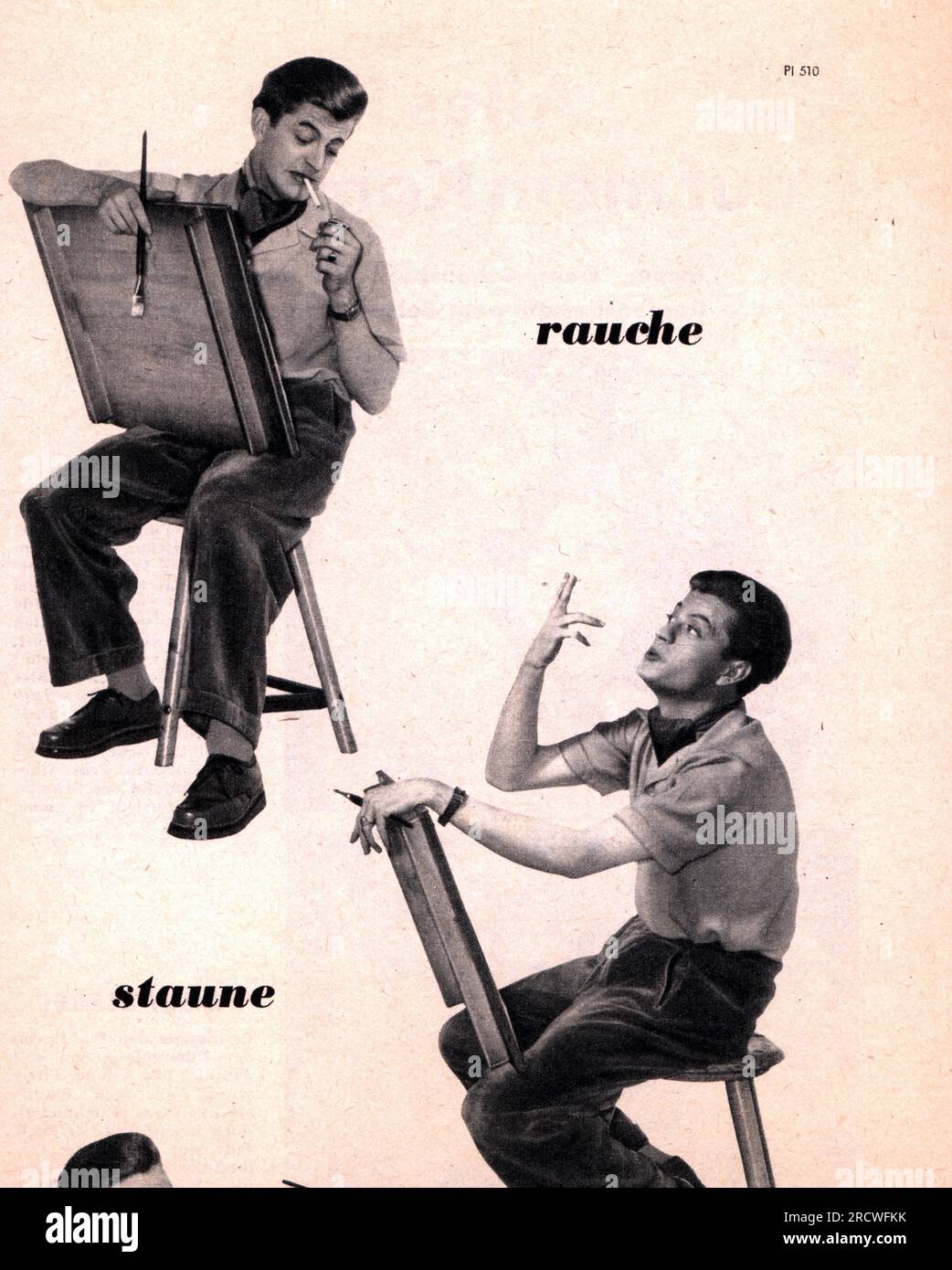 Pubblicità, tabacco, Player's Virginia No 6 sigarette, 'Smoke, Marvel, Cheerfulness', DIRITTI AGGIUNTIVI-CLEARANCE-INFO-NOT-AVAILABLE Foto Stock