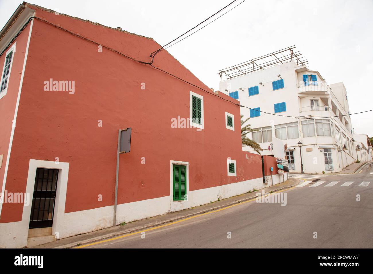 strade di edifici a calo del moro, mallorca spagna Foto Stock
