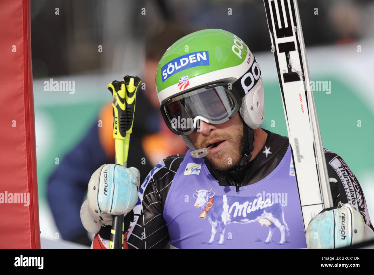 MILLER Bode USA Porträt Abfahrt der Herren 12.2.2011 Ski Alpin Weltmeisterschaft vom 7.-20.2. 2011 a Garmisch - Partenkirchen Partenkirchen Foto Stock